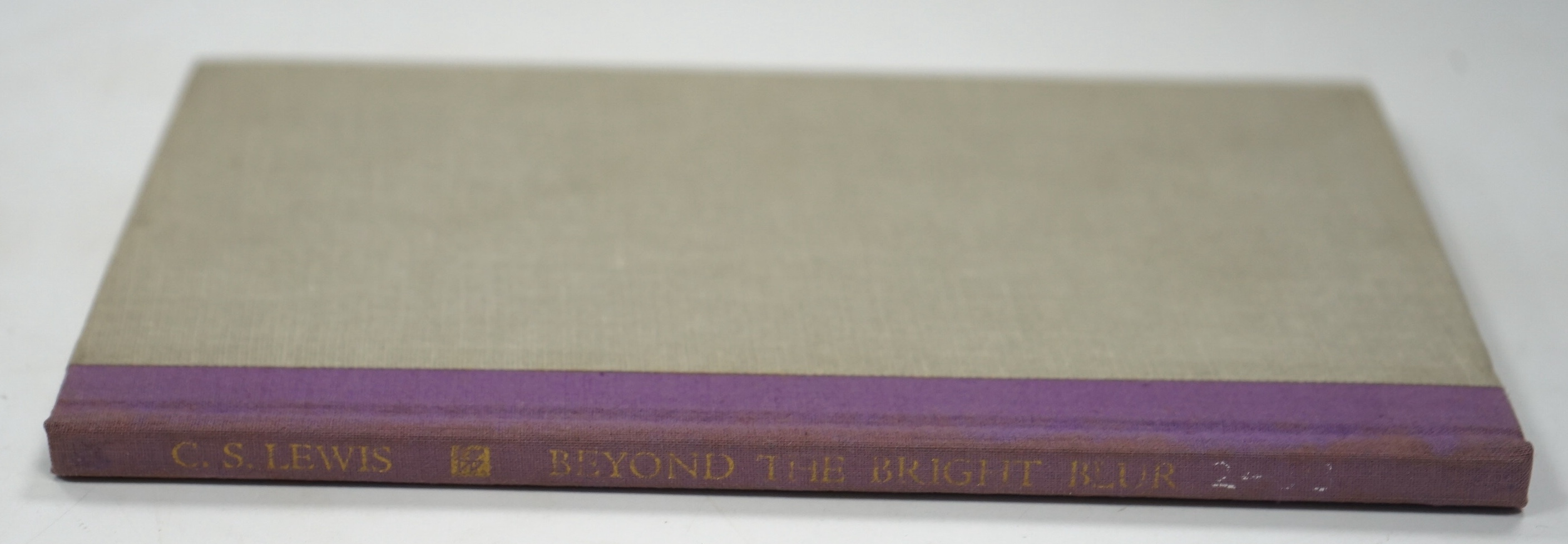 Lewis, C.S. - Beyond The Bright Blur. first edition, NY: Harcourt, Brace & World, 1963, two-colour cloth